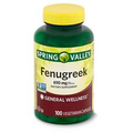 Spring Valley Fenugreek General Wellness Dietary Supplement Vegetarian Capsules