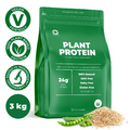 3KG VEGAN PROTEIN POWDER UNFLAVORED PEA AND RICE PROTEIN