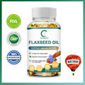 120Caps Flaxseed Oil Capsules Promotes Healthy Skin,hair & Nails, Immune Support
