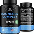 Magnesium Brain Booster Made in USA - Supports Brain Health & Function