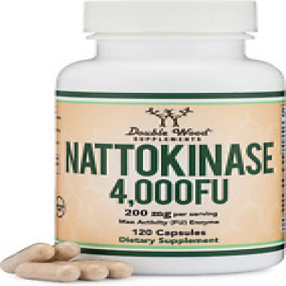 Nattokinase Supplement 4,000 FU Servings, 120 Capsules (Derived from Japanese Na