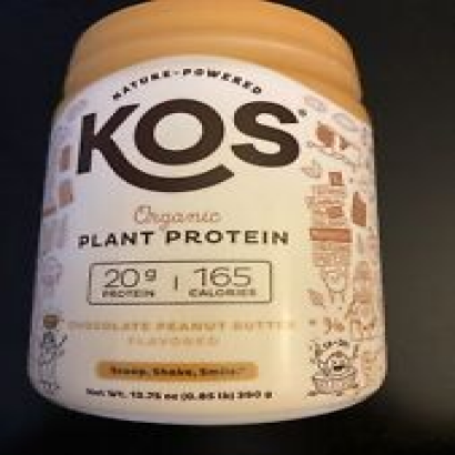 KOS Organic Plant Based Protein Powder Chocolate Peanut Butter Protein Powder