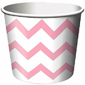 Paper Treat Cups, 6-Count, Chevron Classic Pink