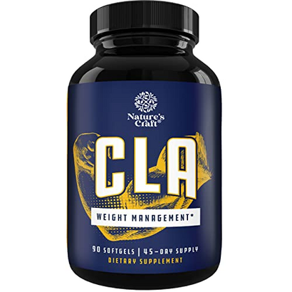 Conjugated Linoleic Acid CLA Supplement - CLA Safflower Oil Lean Muscle Mass Pre Workout Supplement for Men and Women for Natural Muscle Builder - 1560mg Per Serving CLA Supplements