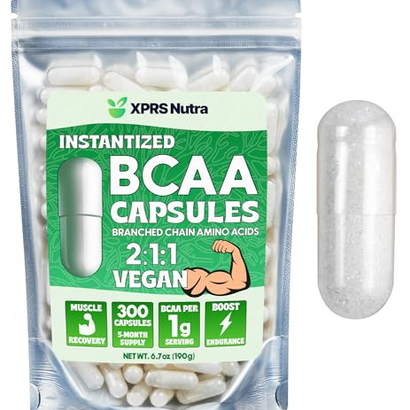 BCAA Amino Acids Capsules - Premium BCAAS Amino Acids Supplement - BCAA Pills - BCAAS Amino Acids Capsules - Branched Chain Amino Acids Nutritional Supplements - BCAA Capsules Nutrition 3 Month Supply
