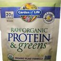 Garden of Life  Raw Organic Protein & Greens Protein Powder single serve packet.