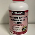 Kirkland Signature Calcium Citrate Magnesium & Zinc, 500 Tablets, Exp. 03/2025+