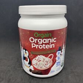orgain organic vegan protein powder peppermint hot cocoa