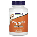 Now Foods Pancreatin 10X - 200 mg 250 Capsules GMP Quality Assured