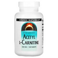 Source Naturals Acetyl L-Carnitine 500 mg 120 Tablets Dairy-Free, Egg-Free,