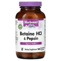 Bluebonnet Nutrition Betaine HCl Plus Pepsin 180 Veggie Caps Egg-Free, Fish