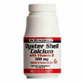 Oyster Shell Calcium with Vitamin D 500mg 60 Tabs By Windmill Health