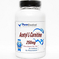 Acetyl L-Carnitine 250mg // 100 Capsules // Pure // by PureControl Supplements