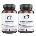 Designs for Health 5-HTP + Insomnitol Duo - Mood Supplement, Includes Valerian, Melatonin, and L-Theanine (2 Product Set)