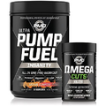 PMD Sports Sports Ultra Pump Fuel Insanity - Pre Workout - Miami Sunrise (30 Servings) Sports Omega Cuts Elite Thermogenic Fat Burner (90 Softgels)