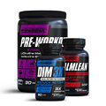 PrimeGENIX Dad BOD 2 Gym BOD Stack | DIM 3X, CalmLean & Stimulant Free Pre-Workout | Support Weight Loss | Boost Energy | Made in USA