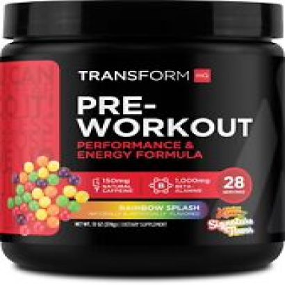 TransformHQ Pre-Workout (Rainbow Splash) 28 Servings - Perform - Gluten Free