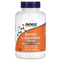 Now Foods Acetyl-L Carnitine 500 mg 200 Veg Capsules GMP Quality Assured, Vegan,