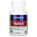 Enzymedica Natto-K 30 Capsules Casein-Free, Dairy-Free, Egg-Free, Gluten-Free,