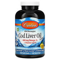 Wild Norwegian, Cod Liver Oil Gems, Natural Lemon, 460 mg, 300 Soft Gels (230 mg