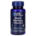Black Elderberry + Vitamin C, 60 Vegetarian Capsules