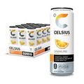 CELSIUS Essential Energy Drink 12 Fl Oz Sparkling Orange, 12 Pack