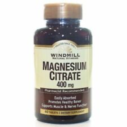 Magnesium Citrate 400 mg 60 Tabs By Windmill Health