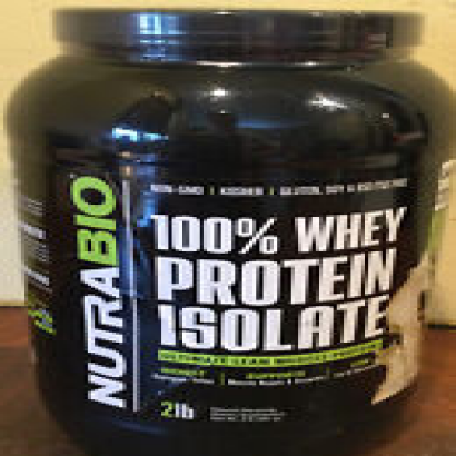 NUTRABIO 100% WHEY PROTEIN INSOLATED, 2LBS,