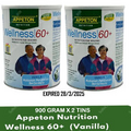 2X Appeton Wellness 60+ Nutrition for Seniors 900g FREE SHIPPING