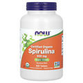 Now Foods Certified Organic Spirulina 500 mg 500 Tablets GMP Quality Assured,