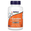 Now Foods L-Carnitine Pure Powder 3 oz 85 g GMP Quality Assured, Vegan,
