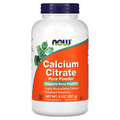 Now Foods Calcium Citrate Pure Powder 8 oz 227 g GMP Quality Assured, Vegan,