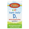 Kids Super Daily D3, 10 mcg (400 IU ), 365 Vegetarian Drops, 0.35 fl oz (10.3