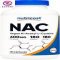 N-Acetyl L-Cysteine (NAC) 600Mg, 180 Capsules - Non-Gmo, Gluten Free
