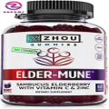 Elder-Mune Sambucus Elderberry Gummies with Zinc and Vitamin C for Kids & Adults