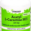 Vitacost Acetyl L-Carnitine HCl -- 500 mg - 60 Capsules