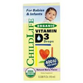 Organic Vitamin D3 for Babies and Infants 6.25 Ml By Child Life Essentials