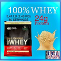 100% Whey Protein, Optimum Nutrition Gold Standard, 80 Servings, 24g Protein