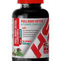 Body Cleanse Detox for Men - Full Body Detox and Cleanse Complex 920 MG - Milk Thistle Extract Alcohol Free - 1 Bottle 100 Capsules