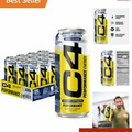 C4 Energy Zero Sugar Pre Workout Drink - Explosive Energy, Endurance - 16oz (12)