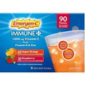90 Emergen-C Immune + Plus SUPER ORANGE Raspberry Immune Support ZINC Vitamin D