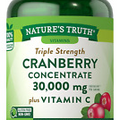 Cranberry Concentrate plus Vitamin C | 30,000Mg | 200 Quick Release Capsules