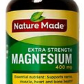 Nature Made Extra-Strength Magnesium 400mg Gluten-Free, 180 Dietary Softgels