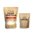 hemplete Hemp Protein Powder for Heart and Brain Health, Easy to Digest Drink with Plant Protein for Muscle Building and Recovery, 9 Essential Amino Acids, (Unflavored 40oz and Chocolate 10oz)