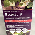 ResVitale Beauty 3 Collagen, Keratin, Elastin, Biotin, Hya  90cap  Exp 2026 #78