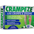 Crampeze Leg Cramps Muscle Spasms & Twitches Relief Magnesium 30 Hard Capsules