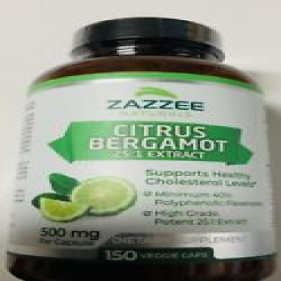 Zazzee Extra Strength Citrus Bergamot 251 Extract 500 mg per Capsule