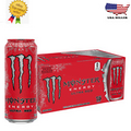 New Monster Energy Ultra Red, Sugar Free Energy Drink, 16 Ounce (Pack of 15)