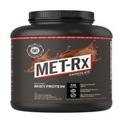 MET-Rx Natural Whey Protein Powder, Chocolate, 5 lb, Easy Mix Protein Powder,...