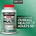 Kirkland Signature 50+ Mature Adult MultiVitamin Mineral 400 Tablets Exp 09/25 +